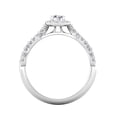 thumbnail image 4 of Certified 3/4 Carat TW Diamond Infinity Engagement Ring in 10k  White Gold (G-H, I2-I3), 4 of 5