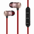 thumbnail image 4 of Afflux Universal Bluetooth 4.0 Wireless Stereo Headset Sports Earphones In-Ear Earbuds Magnet Attraction Headphones with Microphone for Cellphone Tablet iPhone 7 8 X XS Samsung Galaxy S8 S9 Note 8 9, 4 of 8
