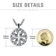 thumbnail image 4 of TANGPOET 925 Sterling Silver Compass Necklace for Men, 4 of 4