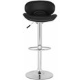 thumbnail image 2 of SAFAVIEH Shambi 37.8" Bicast Leather Barstool, Black, 2 of 4
