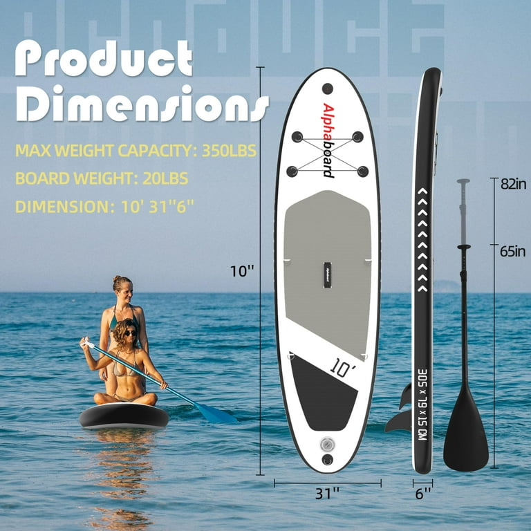 Inflatable Stand buy Up Paddle Board 10' x 30'' x 6'' Ultra-Light SUP, Non-Slip Deck