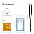 thumbnail image 5 of GreatShield Cruise Ship Essentials For Carnival, Princess, NCL, P&O Cruises & More, 4 Pack Vertical PVC Plastic ID Badge Pouch With Detachable Black Lanyard & 8 Pack Clear Luggage Tag Holders, 5 of 6