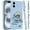 Surfing Paradise, variant on For Apple iPhone 16 Plus (6.7") Eco Friendly Bio-Degradable Design Hybrid Cases Slim Fit Soft TPU Drop Protection Rubber printed Cover, XPM Phone Case [Pink - Hearts]