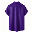 thumbnail image 4 of LIIPEE Halloween Graphic Shirt For Men Short Sleeve Turn Down Collar Button Up Shirts Male Comfortable Breathable Party Tops,XXL, 4 of 5