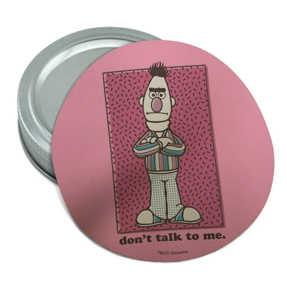 Sesame Street Bert Don't Talk to Me Round Rubber Non-Slip Jar Gripper Lid Opener
