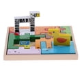 thumbnail image 1 of figatia Building Blocks Toy,3D Wooden Puzzle,Wood Building Blocks with Wooden Storage, 1 of 9
