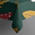 thumbnail image 5 of Red Mushroom Leaf Green Pattern Square Tablecloth,Waterproof Square Table Cover,Wipeable Spillproof Washable Table Cover for Home Kitchen Party Decor 42"X42"(107x107cm), 5 of 6
