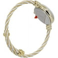 thumbnail image 3 of Blekon Collections Women's Cuff Watch - Round Analog Display Arabic Numbers 23mm Case Wire Bracelet Watch for Women Elegant Cable Cuff Bangle Wrist Watch, 3 of 5