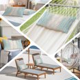 thumbnail image 5 of Aqua Blue Wooden Standard Size Pillow Cover, Pillowcase Protectors with Zipper, Breathable Decorative Throw Pillow Case Cover, Farmhouse Brown Vintage Distressed Pillow Shams for Couch Sofa 20x26Inch, 5 of 9