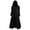 Black, variant on LEKODE cloak with sleeves renaissance cloak medieval cloak christmas cape Womens Fashion Hooded Plus Size Vintage Cloak High Low Sweater Blouse Tops Black 4XL