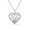 Style-13, variant on LeCalla 925 Sterling Silver Inspiration Engraved Necklace I-Love-You To-The-Moon-And-Back Heart Pendant with Chain Jewelry Gifts for Women and Teen 18 2" Inch
