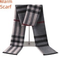 thumbnail image 1 of Bufanda de hombre, bufanda de invierno cálida a cuadros, bufanda de cachemira jacquard para hombre, fabricantes al por mayor, 1 of 5