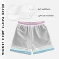 thumbnail image 3 of FORMRS Boys Swim Trunks Quick Dry Mesh Liner Boardshorts Sizes XS-XL, Light Pink Stripes, 3 of 7