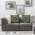 thumbnail image 3 of Acheng  Retro Floral Mandala Compass Medallion Bohemian Pillow Covers Boho Decor Hippie Throw Pillows Decorative for Sofa Couch 2pcs White, 3 of 6