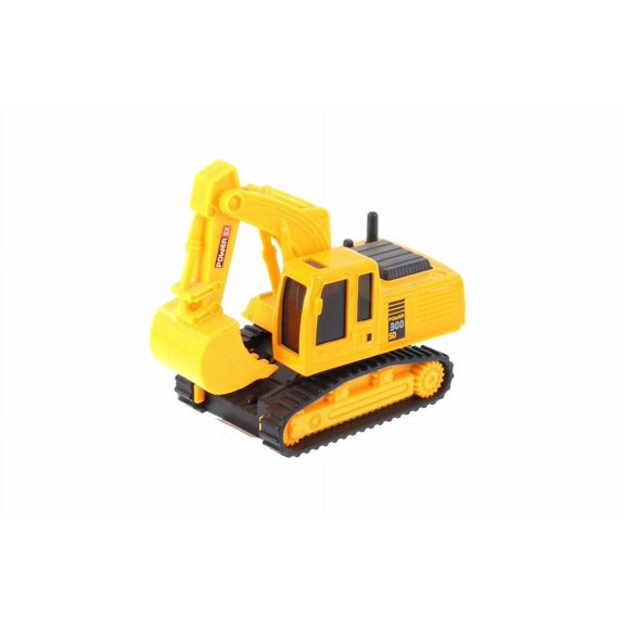 Excavator Heavy Construction Machine, Yellow - Showcasts 2188D - Model Toy Car (Brand New but NO BOX)