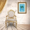 thumbnail image 3 of Prime, Marcus 17x24 Gold Ornate Wood Framed with Double Matting Museum Art Print Titled - Deck The Palms, 3 of 4