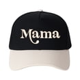 thumbnail image 6 of Mama Letter Embroidered Color Block Trucker Hat Unisex Adjustable Cotton Breathable Fashion Cap for Travel Daily Wear, 6 of 11