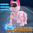 thumbnail image 3 of SharkTRUE Interactive Robot Cat Toy, Light Up with Music & Walking, Leash For Kids, 3 of 10