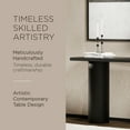 thumbnail image 3 of Maven Lane Lana Table Console Contemporaine en Bois, Fini Noir Raffiné, 3 of 5