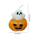 thumbnail image 3 of Halloween Decorations Halloween Pumpkin Ghost Mini Candles,Scented Ghost Shaped Decorative Candles,Cute Wax Mini Candles Tabletop Decoration for Autumn Halloween Party Favor Supplies, 3 of 7