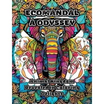 EcoMandala Odyssey: Animal Kingdom Revealed in Coloring Delights, (Paperback)