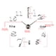 thumbnail image 2 of Espejo 3D Etiqueta de la pared Reloj Acrílico Espejo decorativo Reloj Hogar Habitación Herramienta de decoración de bricolaje Scienceny  HA7247-01B, 2 of 6