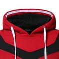 thumbnail image 5 of Vedolay Mens Hoodies Pullover 2023 Loose Hooded Pullover Tunic Red,S, 5 of 5
