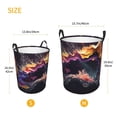 thumbnail image 4 of KLL Explosive Fluid Splash Art Waterproof Foldable Laundry Hamper Bucket with Handles for Storage Bin,Kids Room,Home Organizer (Medium ), 4 of 7
