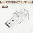 thumbnail image 2 of Uxcell 2 Pack Sectional Couch Connectors, Furniture Connectors Bed Parts Interlocking Sofa Connector Bracket for Keeping Furniture Sofas from Sliding (120mm, Silver), 2 of 7