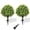 Green*2, variant on Bxaolu Set of 2 Artificial Boxwood Topiary Ball Tree for Outdoor with Ground Spike, 22" UV Resistant Faux Greenery Shrubs, Fake Plants for Garden Yard Porch Patio(Pink)