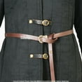 thumbnail image 4 of 74" Viking Double Wrap Long Belt Genuine Leather Medieval Renaissance LARP SCA, 4 of 4