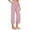 *1-Hot Pink, variant on VBVC Women's Striped Cotton-Linen Bermuda Shorts,High Waist Knee Length Shorts For Women,Ladies Summer Pull-On Work Shorts with Pockets,Beige,S-2XL