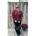 thumbnail image 4 of CASSIE LIZ Womens Plus size Cardigan Sweaters Lightweight Long Sleeve Button Down Knit Red Sweaters With Pockets Solid Color Jackets Fall Winter 5XL 26W 28W, 4 of 7