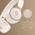 thumbnail image 3 of Restored Beats by Dr. Dre Solo Pro Bluetooth Noise Cancelling Over-Ear Headphones, Ivory, MRJ72LL/A (Refurbished), 3 of 7