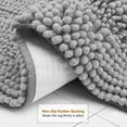 thumbnail image 4 of SAYFUT Chenille 3 PC Bath Mat Set Extra Soft Absorbent Medium Contour Toilet Lid Cover, 4 of 8