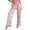 Pink, variant on Horkkom Pajama Pants for Women Floral Printed Plus Size Pajama Bottoms Casual Comfy Loose Cotton Sleepwear Full Length Pants with Pockets