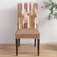 thumbnail image 4 of Dining Chair Covers Set of 4,Rustic Purple Ombre Wood Board Universal Stretch Kitchen Seat Covers Parsons Chair Protector Slipcover for Home Restaurant Party Decor,Vintage Shabby Style, 4 of 6