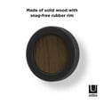 thumbnail image 2 of Umbra Hub Wall Hook, Set of 3,Black/Walnut, 2 of 6