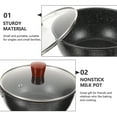 thumbnail image 4 of MOKKHNB Milk Warming Pot Beech Wood Handle Small Pan With Lid for Daily Use 1Pcs, 4 of 6