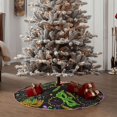 thumbnail image 5 of Salouo Carnival Mardi Gras3 Christmas Tree Skirt 36" Farmhouse Christmas Decorations Snowman Xmas Tree Skirt Tree Mat for Holiday Party Decor, 5 of 8