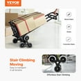 thumbnail image 2 of VEVOR Chariot Monte-Escaliers Robuste Pliant Diable 460 Lb 6 Roues, 2 of 9