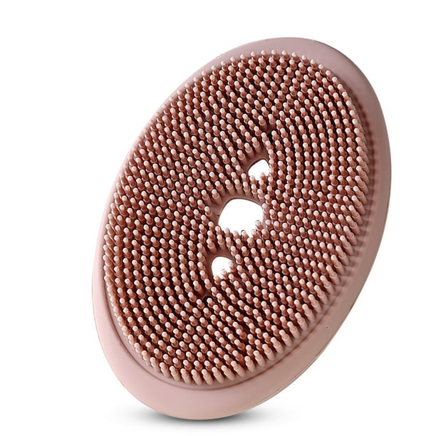 Matsuzay Soporte de caja multifuncional Bandeja de almacenamiento antideslizante de silicona elástica con cepillo Accesorios de baño y cocina para Almacenamiento y organización del hogar Rosa Matsuzay HA012105-03