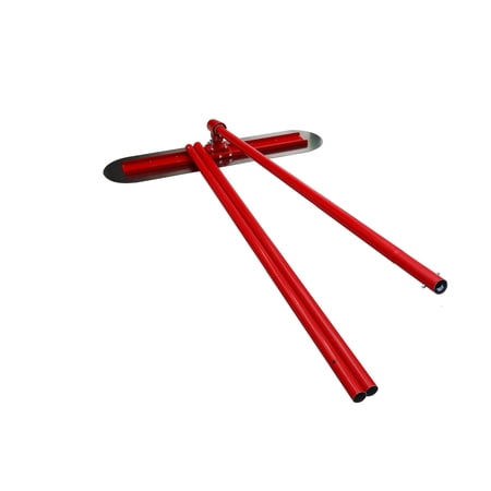 INTBUYING Concrete Trowel Finishing Cement Pavement Push Pull Tools Smooth Finish Trowel Stainless Steel 47.2Inch