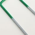 thumbnail image 2 of Kenally 10 Uds grapas de tierra pasadores de barrera de malezas de 6 pulgadas en forma de U medio recubiertos de verde para tienda de césped Artificial Jardín y Patio Kenally TO003124-00, 2 of 6