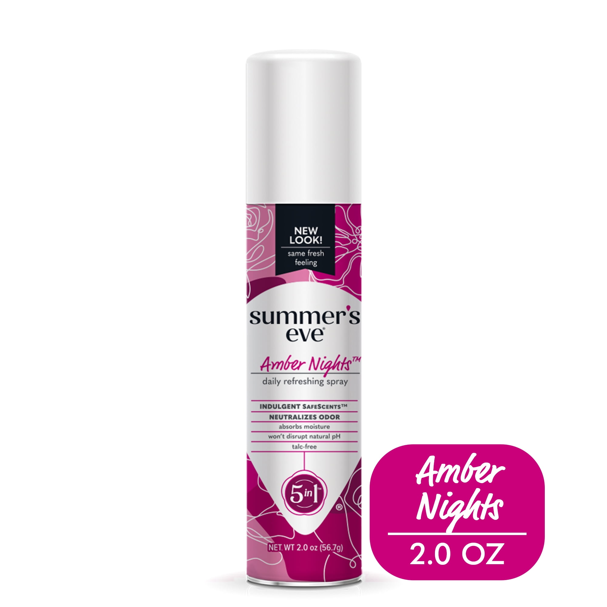 Summer's Eve Amber Nights Daily Refreshing Feminine Spray, pH balanced, 2  oz 