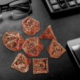 thumbnail image 2 of 7x Brass DND Dice D&D Dice Set Entertainment Dice for RPG MTG --, 2 of 5