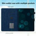 thumbnail image 3 of Allytechgroup Case for iPad 6th/5th Generation 9.7 inch 2018/2017 & iPad Air 2/Air 1,with Stand/Pencil Holder/Pockets/Magnetic Smart PU Leather Embossed Flower Wallet [Auto Wake/Sleep] Cover, Blue, 3 of 7