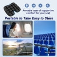 thumbnail image 6 of Upgrade Travel  Cushion for Airplane, Portable & Adjustable   Cushion, Coccyx Tailbone Pain Relief Chair Pad, Inflatable Cushion for Wheelchair, Travel, Driving, Office Work, 6 of 7