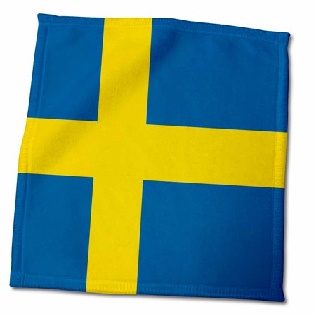Flag of Sweden - Swedish blue and golden yellow Nordic Scandinavian Cross gold Scandinavia world 11x12 Wash Cloth for Face and Body twl-158441-3