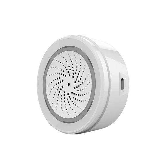 Tuya Wifi Sensor de sirena inteligente Alarma audible y visual 90dB Alarma fuerte APLICACIÓN Contro Tomshoo Alarma de sirena